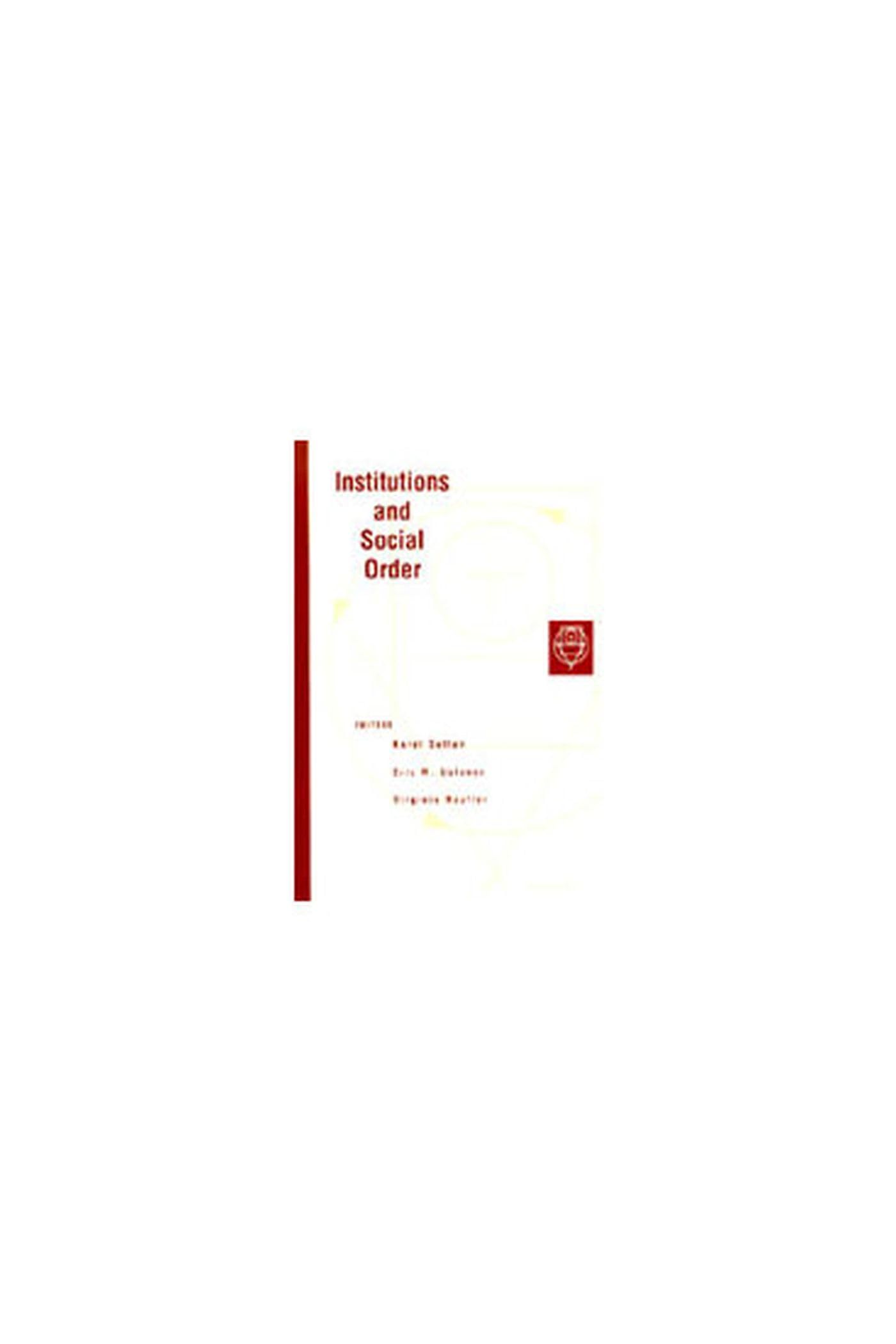 Institutions and Social Order,Used