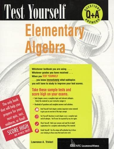 Test Yourself: Elementary Algebra,Used
