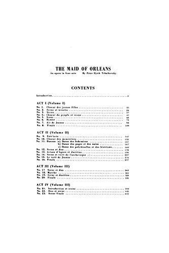 The Maid of Orleans: Russian Language Edition, Vocal Score (Kalmus Edition) (Russian Edition),Used