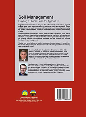 Soil Management: Building a Stable Base for Agriculture (ASA, CSSA, and SSSA Books),Used