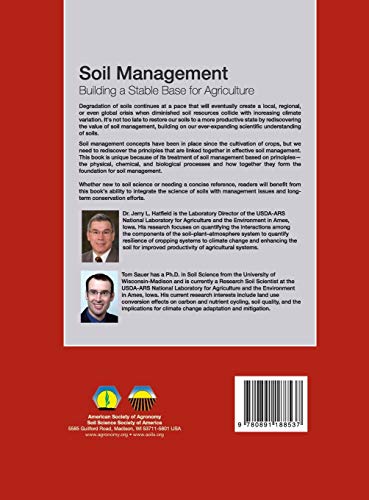 Soil Management: Building a Stable Base for Agriculture (ASA, CSSA, and SSSA Books),Used