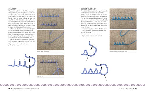 First Time Embroidery And Crossstitch: The Absolute Beginners Guide  Learn By Doing * Stepbystep Basics + Projects (Volume 1