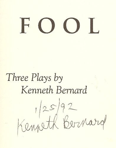 Curse of Fool: Three Plays,Used