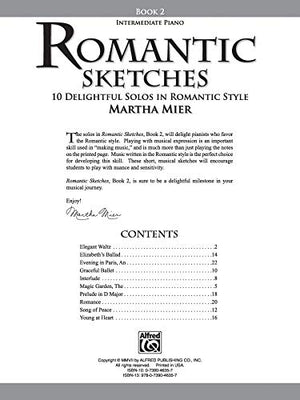 Romantic Sketches, Bk 2: 10 Delightful Solos in Romantic Style,Used