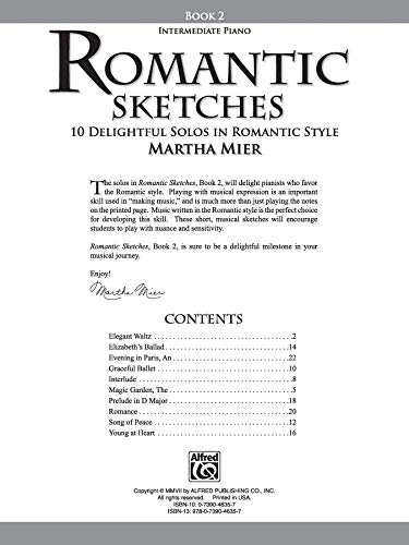 Romantic Sketches, Bk 2: 10 Delightful Solos in Romantic Style,Used