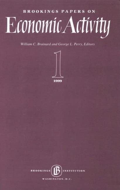 Brookings Papers on Economic Activity 1999:1, Macroeconomics,Used