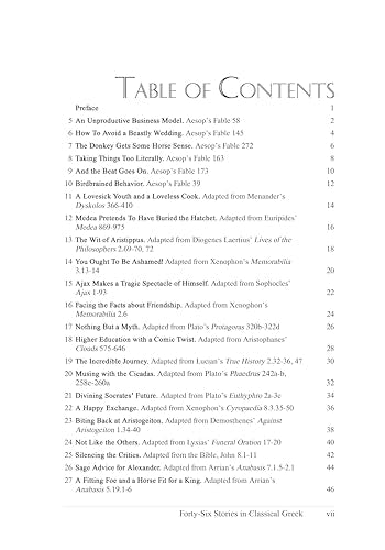 Fortysix Stories In Classical Greek (Ancient Greek And English Edition)