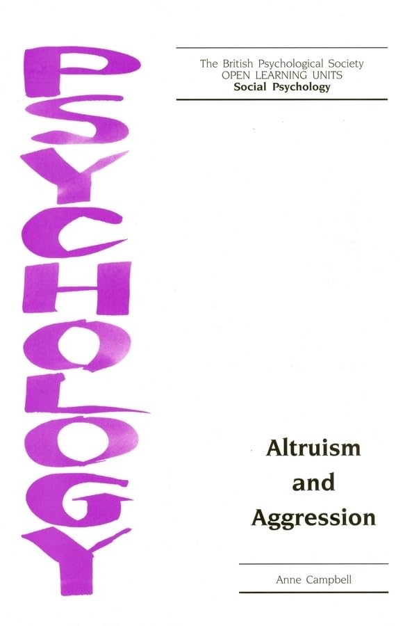 Altruism and Aggression (Open Learning Units),Used