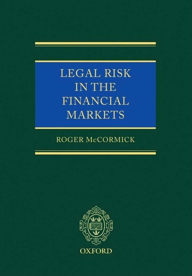 Legal Risk in the Financial Markets,Used
