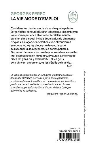 La Vie Mode D'emploi (French Edition),Used