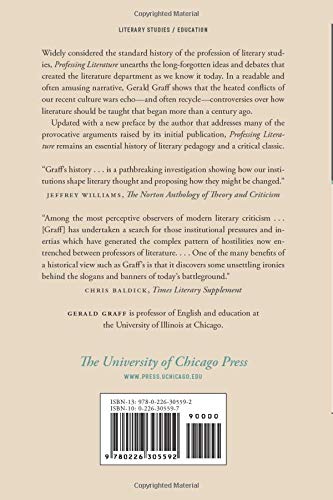 Professing Literature: An Institutional History, Twentieth Anniversary Edition,New