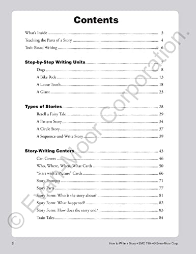EvanMoor How to Write a Story, Grades 13 Homeschool & Classroom Workbook, Printables, Develop Confident & Competent Storywrite,New