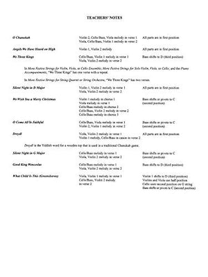 More Festive Strings for String Quartet or String Orchestra: Viola,Used