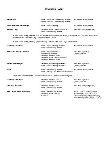 More Festive Strings for String Quartet or String Orchestra: Viola,Used