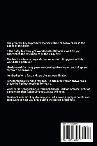 7 Day Fasting Challenge: How to Receive Manifestation of Answers (Fasting Challenges),Used