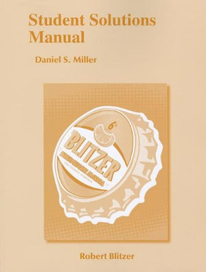 Student Solutions Manual for Intermediate Algebra for College Students,Used