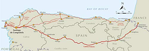 Camino de Santiago  Camino Francs: Guide With Map Book (Cicerone Guides),Used
