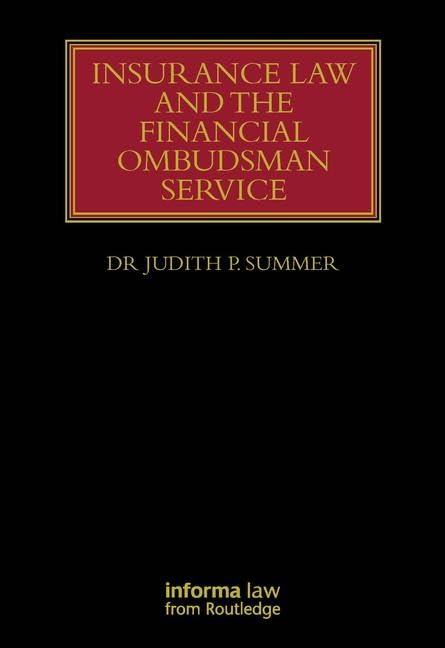 Insurance Law And The Financial Ombudsman Service (Lloyd'S Insurance Law Library),Used