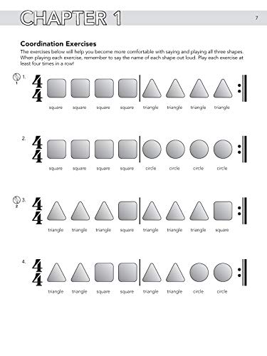 Shape Beats for Kids: A Simple and Fun Approach to Learning Drums, Book & Online Audio/Software,New