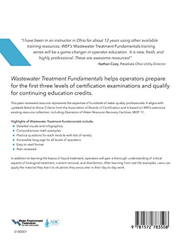 Wastewater Treatment Fundamentals I: Liquid Treatment,Used
