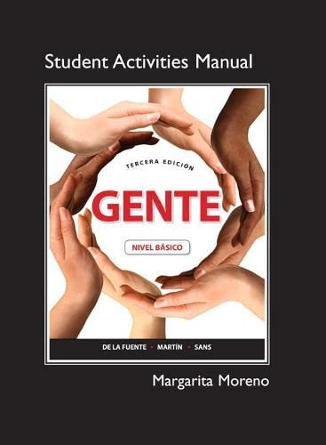 Student Activities Manual for Gente: Nivel bsico,Used