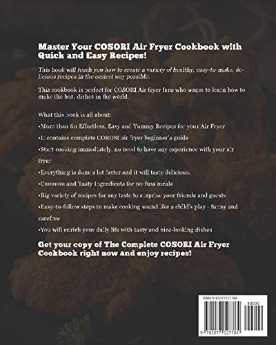 COSORI Air Fryer Cookbook for Beginners: Quick and Foolproof COSORI Air Fryer Recipes For Your Whole Family with Beginner's Guid,Used