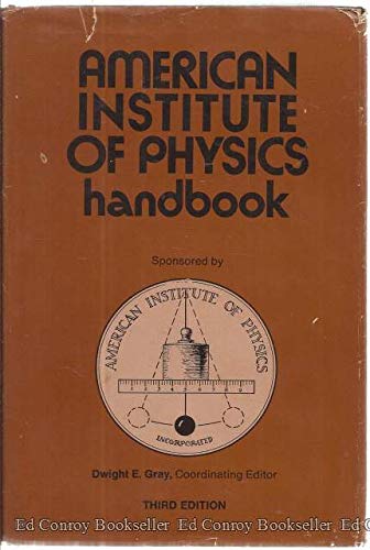 American Institute of Physics Handbook, Third Edition,New