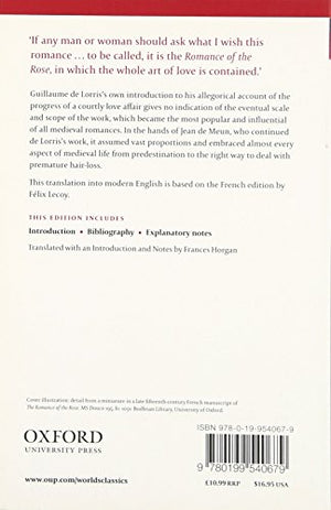 The Romance Of The Rose (Oxford World'S Classics),Used