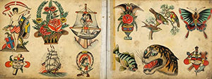 Prestel Christian Warlich Tattoo Flash Book - Black Design