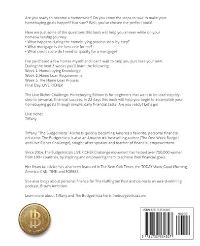 Live Richer Challenge: Homebuying Edition: Learn how to how to prepare for, finance and purchase your home in 22 days.,Used