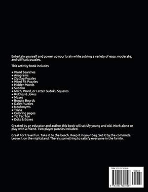 Brain Power Puzzles: Activity Book of Word Searches, Sudoku, Math Puzzles, Hidden Words, Anagrams, Scrambled Words, Codes, Riddl,Used