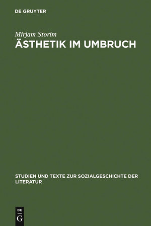 Sthetik Im Umbruch: Zur Funktion Der >Rede Ber Kunst< Um 1900 Am Beispiel Der Debatte Um Schmutz Und Schund (Studien Und Texte Z