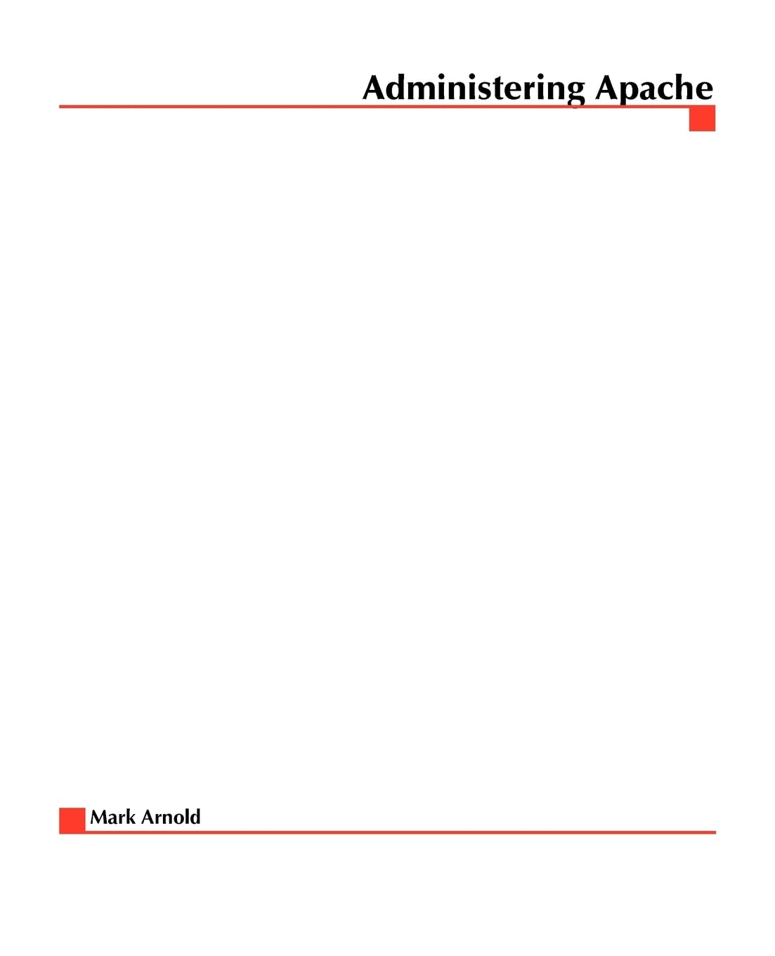 Administering Apache,Used