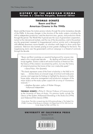 Boom and Bust: American Cinema in the 1940s (Volume 6) (History of the American Cinema),New