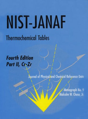 NistJanaf Thermochemical Tables Set,Used