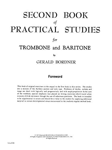 Second Book of Practical Studies for Trombone,Used