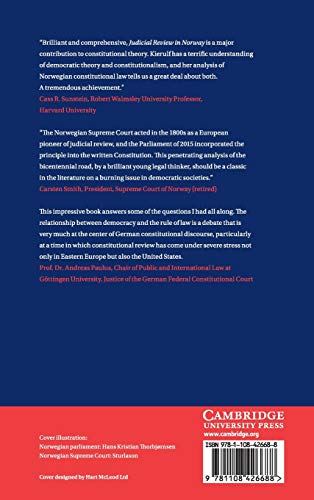 Judicial Review in Norway: A Bicentennial Debate (Comparative Constitutional Law and Policy),Used