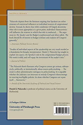 The Speaker and the Budget: Leadership in the PostReform House of Representatives,Used
