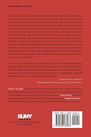 Adventures in Sustainable Urbanism (Suny Press Open Access),Used