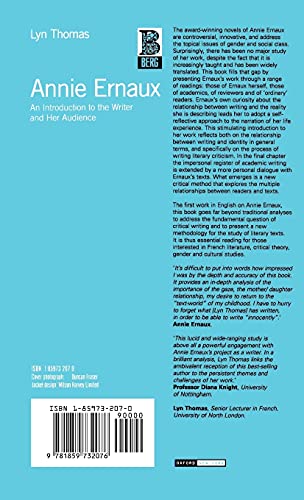 Annie Ernaux: An Introduction to the Writer and her Audience (New Directions in European Writing),Used