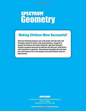 Spectrum  Geometry Workbook, Grade 6,New