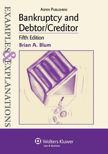 Bankruptcy and Debtor/Creditor: Examples & Explanations, 5th Edition,Used