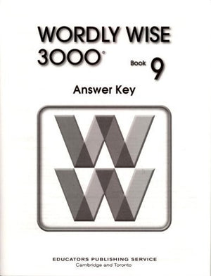 Wordly Wise 3000 Book 9 Answer Key,Used