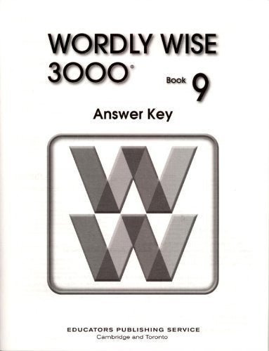 Wordly Wise 3000 Book 9 Answer Key,Used