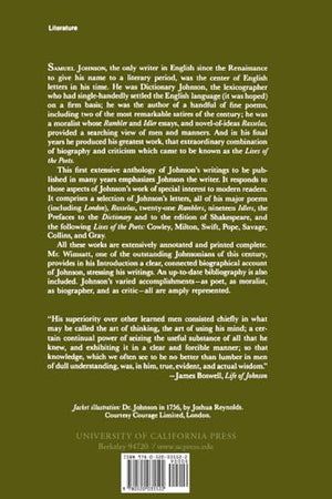 Samuel Johnson: Selected Poetry and Prose,New