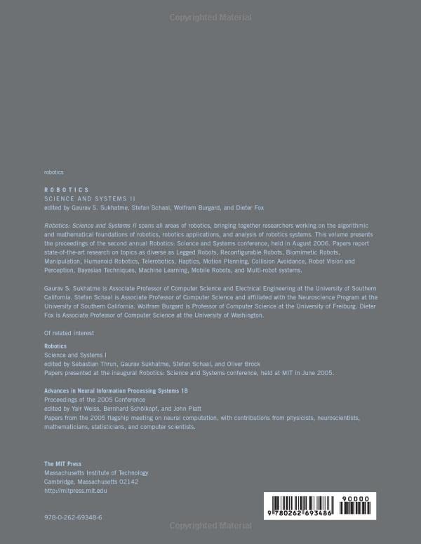 Robotics: Science and Systems II,Used