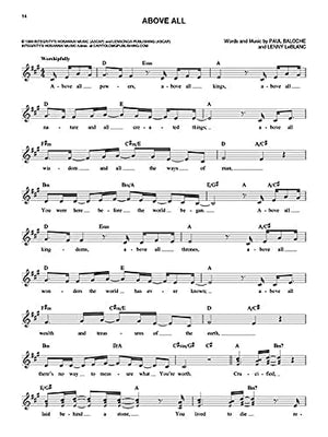 The Praise and Worship Fake Book: 400+ Contemporary and Traditional Songs for C Instruments  Sheet Music with Chords, Lyrics and,Used