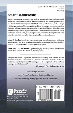 Political Rhetoric: A Presidential Briefing Book (Presidential Briefings Series),Used