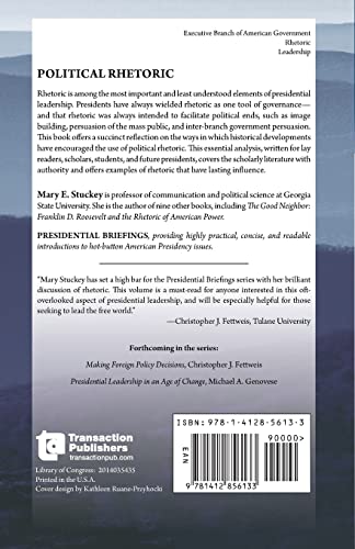Political Rhetoric: A Presidential Briefing Book (Presidential Briefings Series),Used