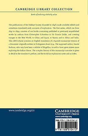 Description of the Coasts of East Africa and Malabar: In the Beginning of the Sixteenth Century (Cambridge Library Collection  ,Used